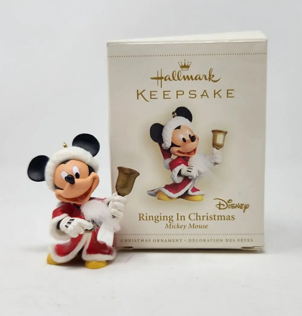 Disney Mickey Mouse Ringing in Christmas 2006 Hallmark Keepsake Ornament